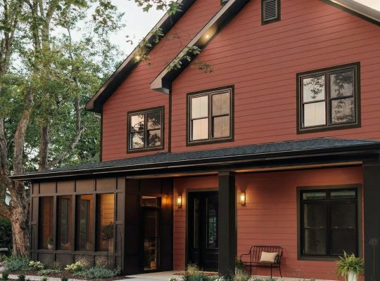 james_hardie_plank_horizonatāli_ventilejamas_fasades_traditional_red